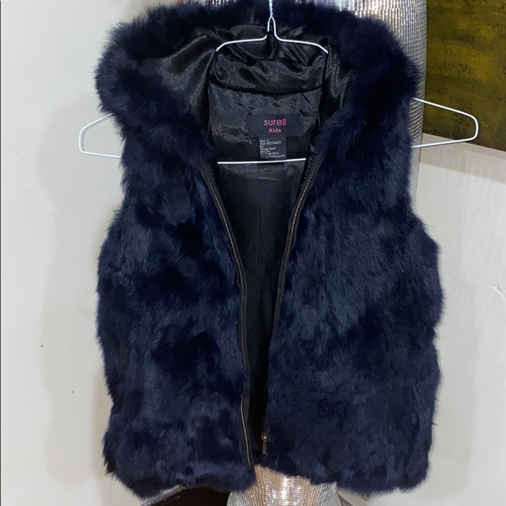 💯 Real Fur Vest with Hood